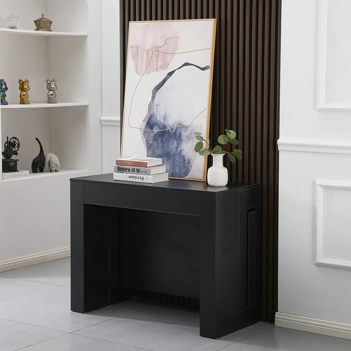 Modern Simple Design Wooden Table and Chair Set Nordic 10-12 Seat Restaurant Luxury Dining Table Office Conference Console Table