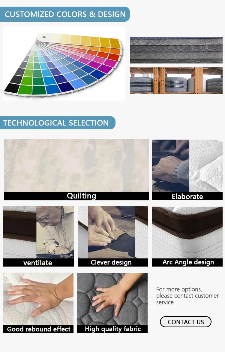 Twin Size Gel Memory Foam Pocket Springs Hybrid Mattress