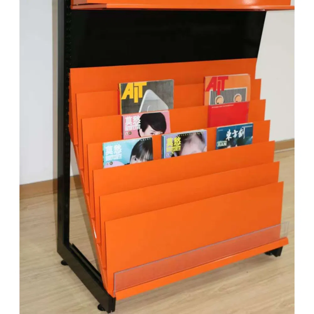 High Quality Supermarket Bookshop Metal Magazine CD Book Display Shelving