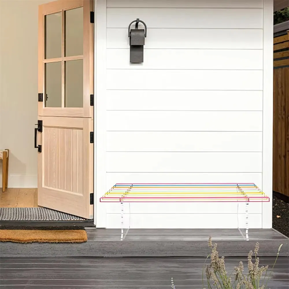 Stylish Acrylic Entryway Bench for Modern Home Decor