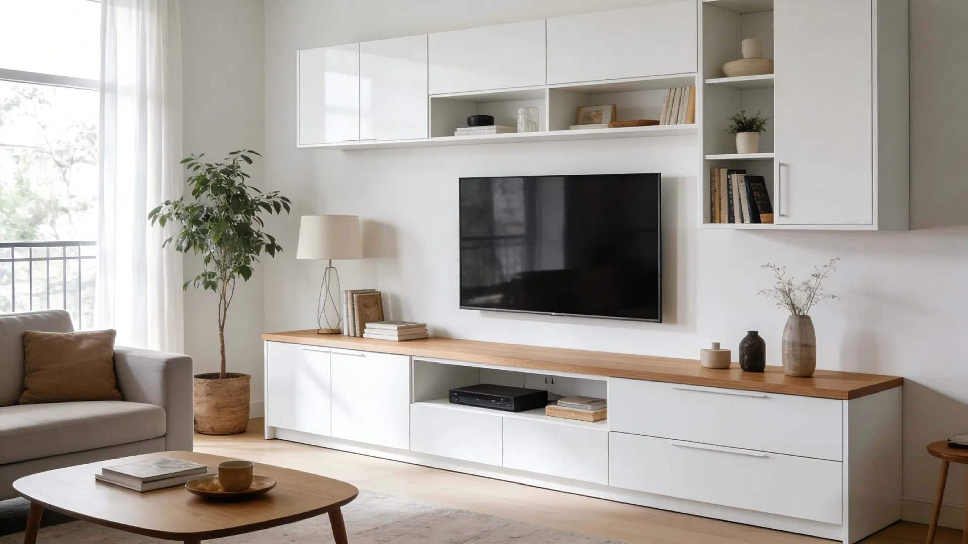 Floor-standing Support Media Console