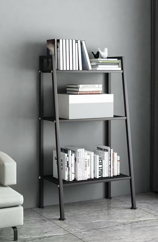 Children's Bookshelf with Ladder Display Shelf Kids Bookcase for Living Room Storage Easy