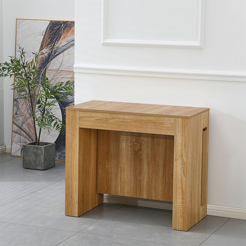 Modern Simple Design Wooden Table and Chair Set Nordic 10-12 Seat Restaurant Luxury Dining Table Office Conference Console Table
