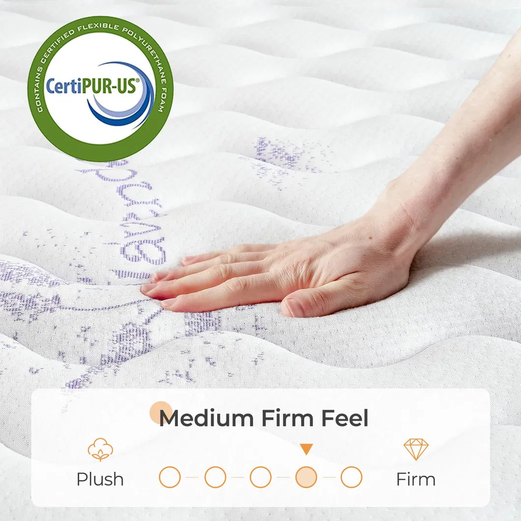 Twin Size Gel Memory Foam Pocket Springs Hybrid Mattress