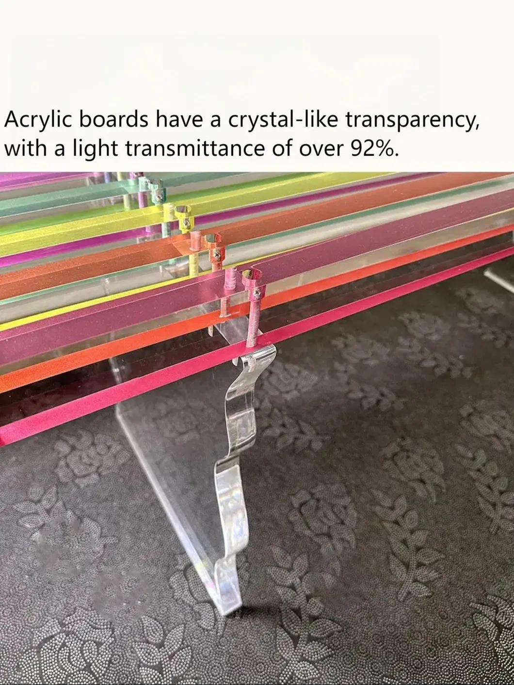 Acrylic Rainbow Stool Nordic Entryway Shoe Bench
