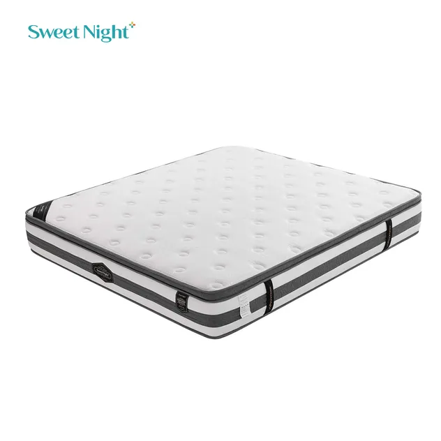 St877 Rollable Foam Bed Furniture with Spring Core King Size Compressed Mattress
