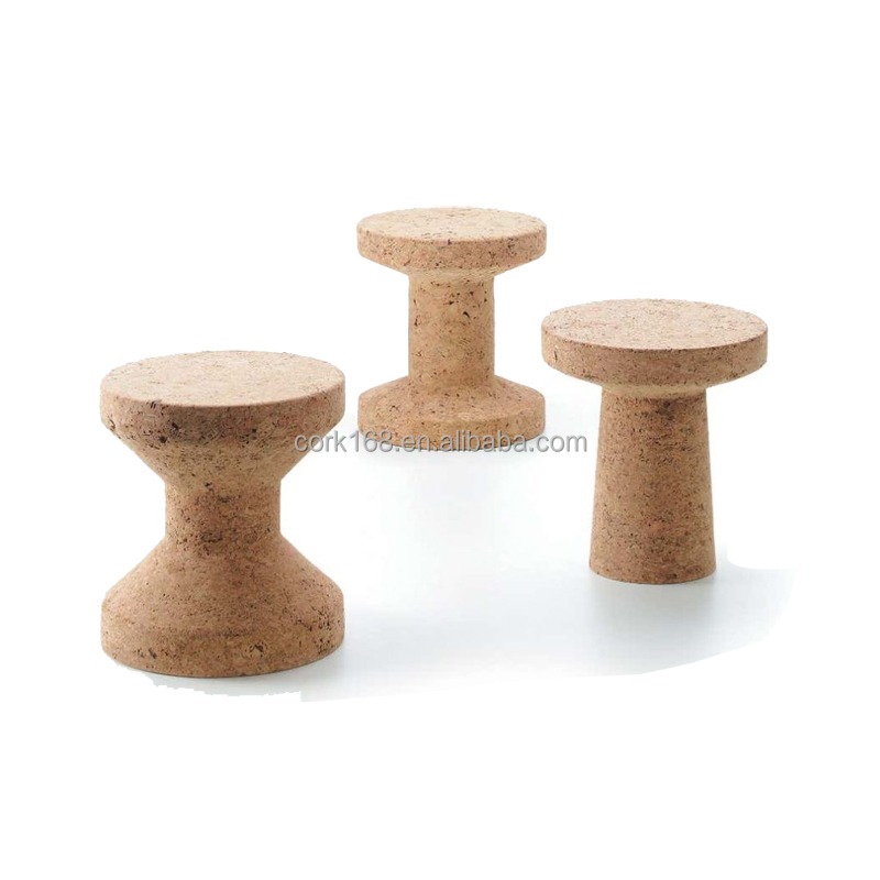 Natural Cork Furniture Champagne Wine Cork Stool Round Bed Side Tables for Living Room Home Bar