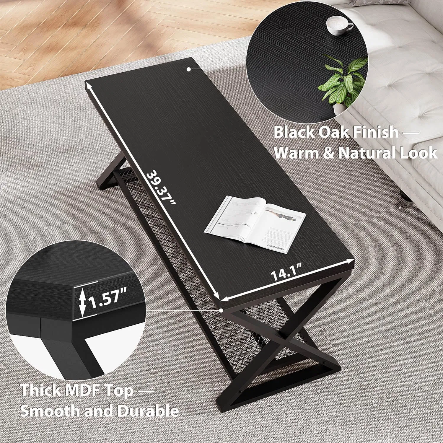 Multi-Functional Entryway Bench with Storage Shelf 4
