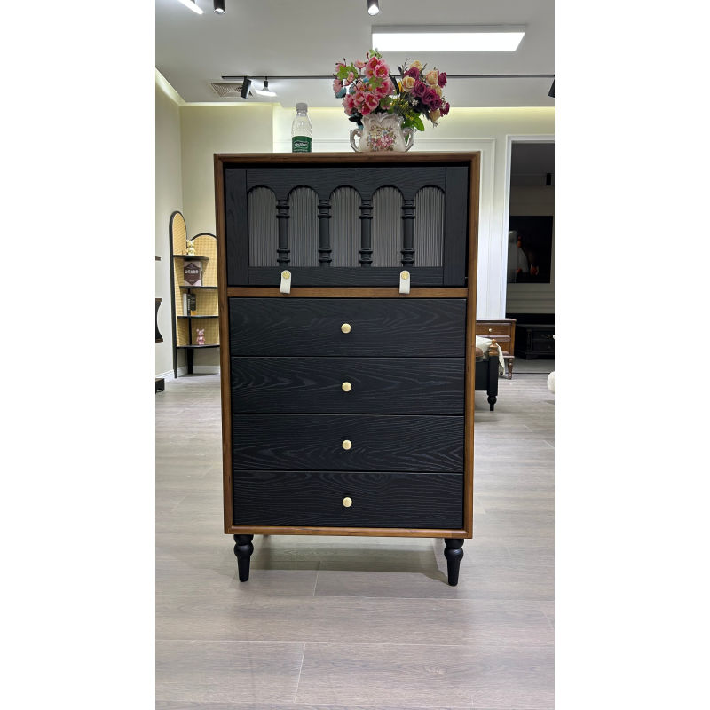Solid Colorful Wood Dresser Versatile Storage Cabinet for Bedroom &amp; Entryway General Use Home Furniture Living Room Furniture