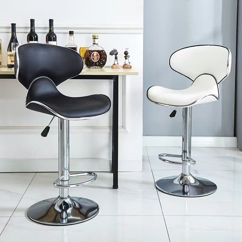 Contemporary Modern Casual Bar Stool Adjustable High Chair for Home Kitchen Dining Hotel Use in Living Room School