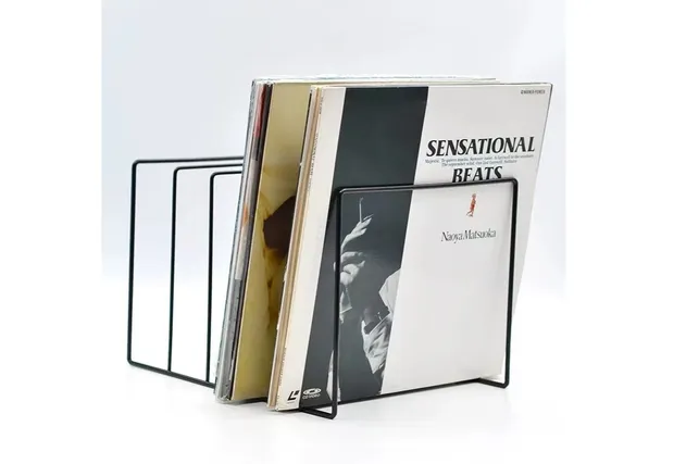 Hot Sale Vinyl Record Storage Rack Desktop CD Display Rack Book Shelf Magazine Organizer