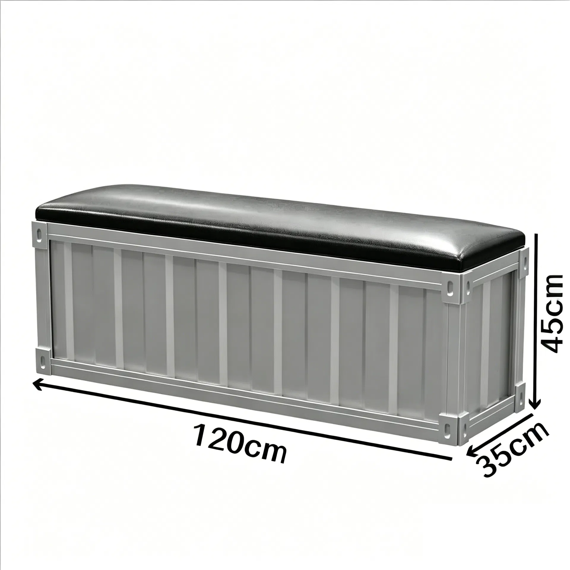 Industrial Style Home Entryway Shoe Bench with Soft Iron Seat and Storage for Hallway Sofa for Apartment or Hotel