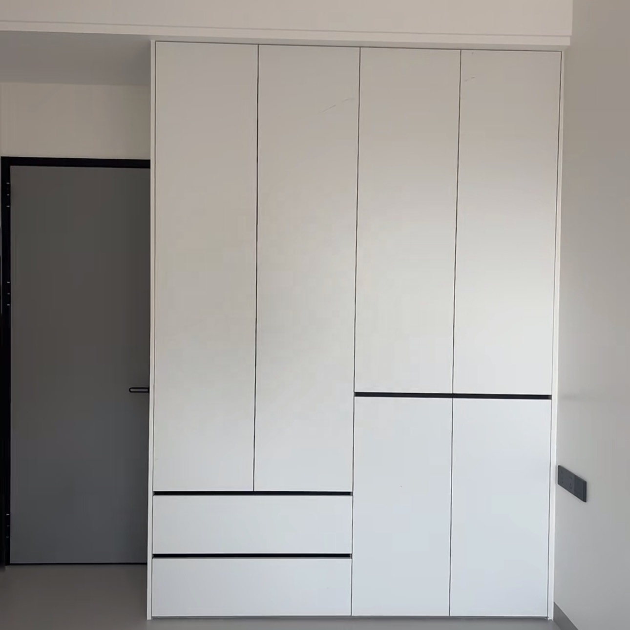 Olive Freestanding Wood Modern Wardrobe | Eco-Friendly Durable Large Capacity Bedroom Storage With 5-Year Warranty