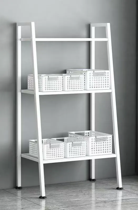 Children's Bookshelf with Ladder Display Shelf Kids Bookcase for Living Room Storage Easy