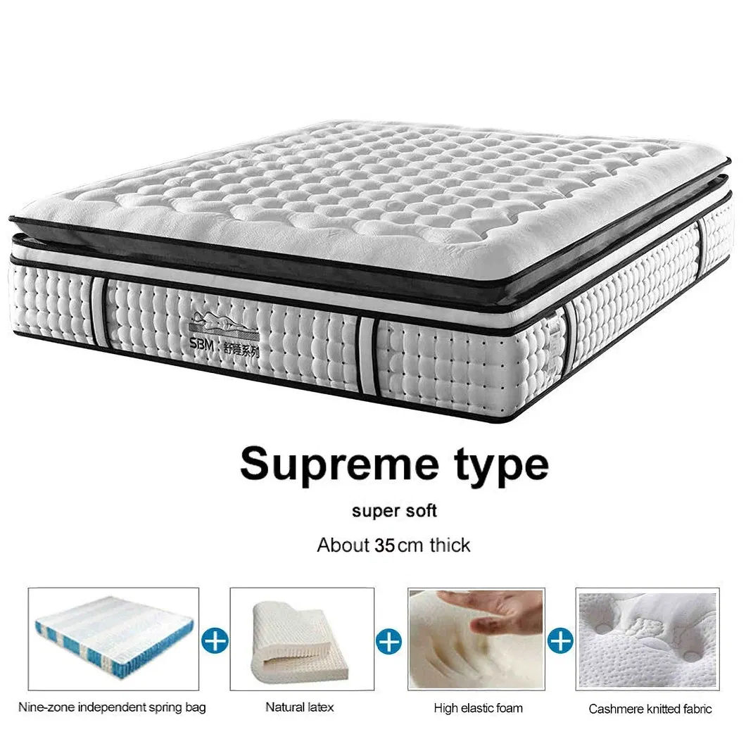 Seven Star Hotel Exclusive Luxury Mattress Gel Memory Comfort Character Spring Mattress