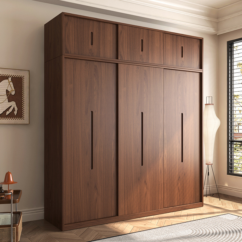 Modern Design Customizable Wooden Sliding Wardrobes for Bedroom Furniture, with Adjustable Functions