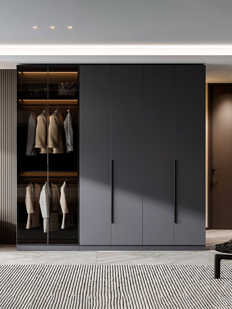 Modern Hinged Door Steel Wardrobe Zero Formaldehyde Metal Bedroom Closet Heavy Duty White Steel Cupboard for Home Furniture
