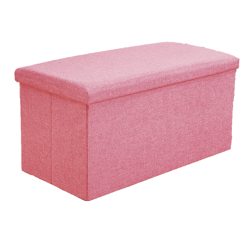 New Arrival Ottoman Folding Storage Stool Cube Bench Ottoman Fabric Storage Box for Living