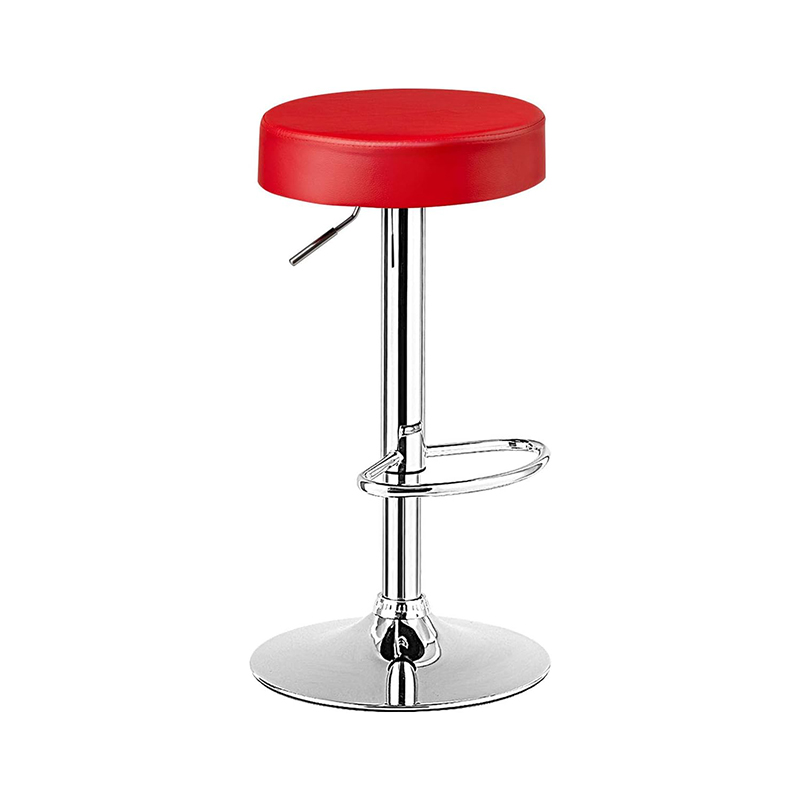 Round Adjustable Bar Stool for Island Kitchen Pub Home Restaurant Party
