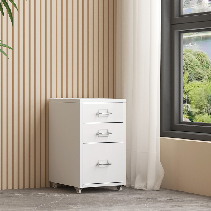 Three Chest Of Drawers Metal File Cabinet Metal Sideboard With Lock Under Desk Filing Cabinet Office Furniture For School Home