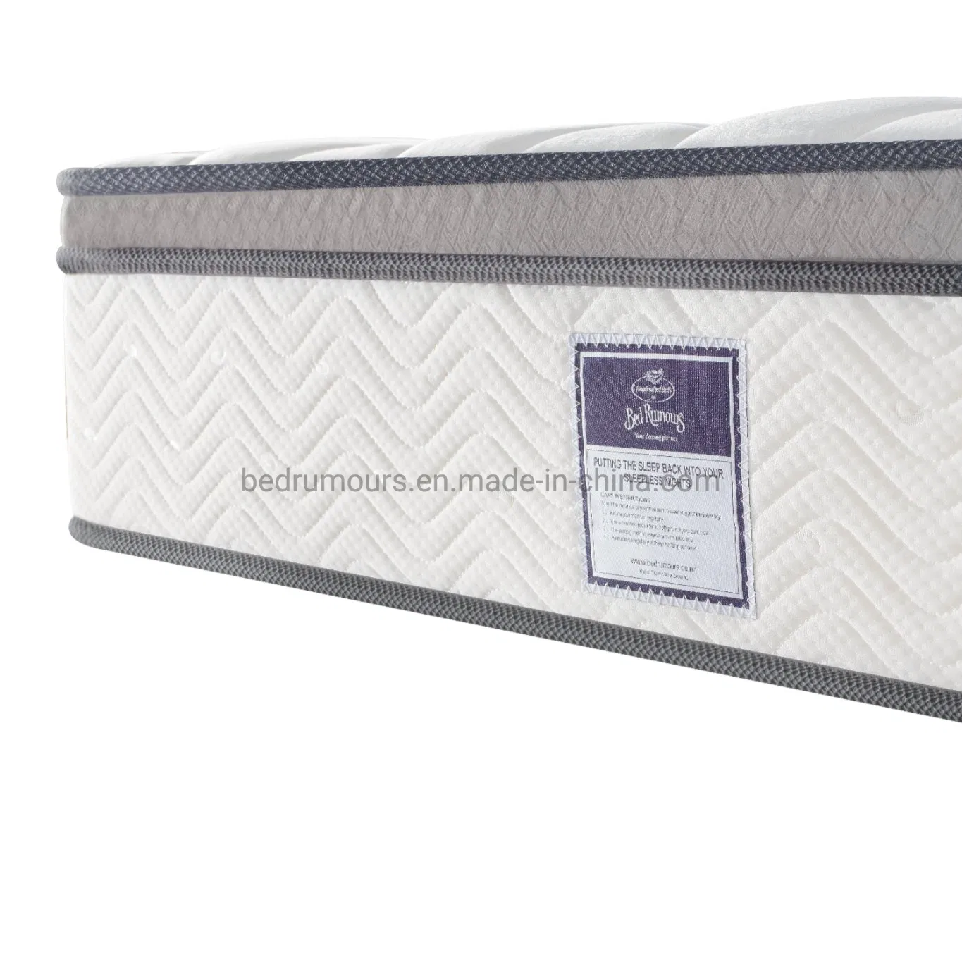 China Wholesale Home Furniture Memory Foam Mattress Box Mattress Compressed Spring Foam Mattress Orthopedic Mattress Into a Carton