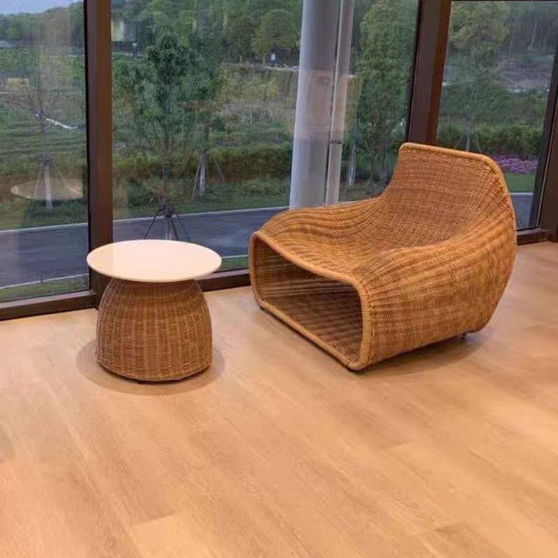 Outdoor Nordic Leisure Sofa Set Modern Design Metal Wicker Chair For Courtyard Garden Hotel Lounge By Nordic Rattan Furniture