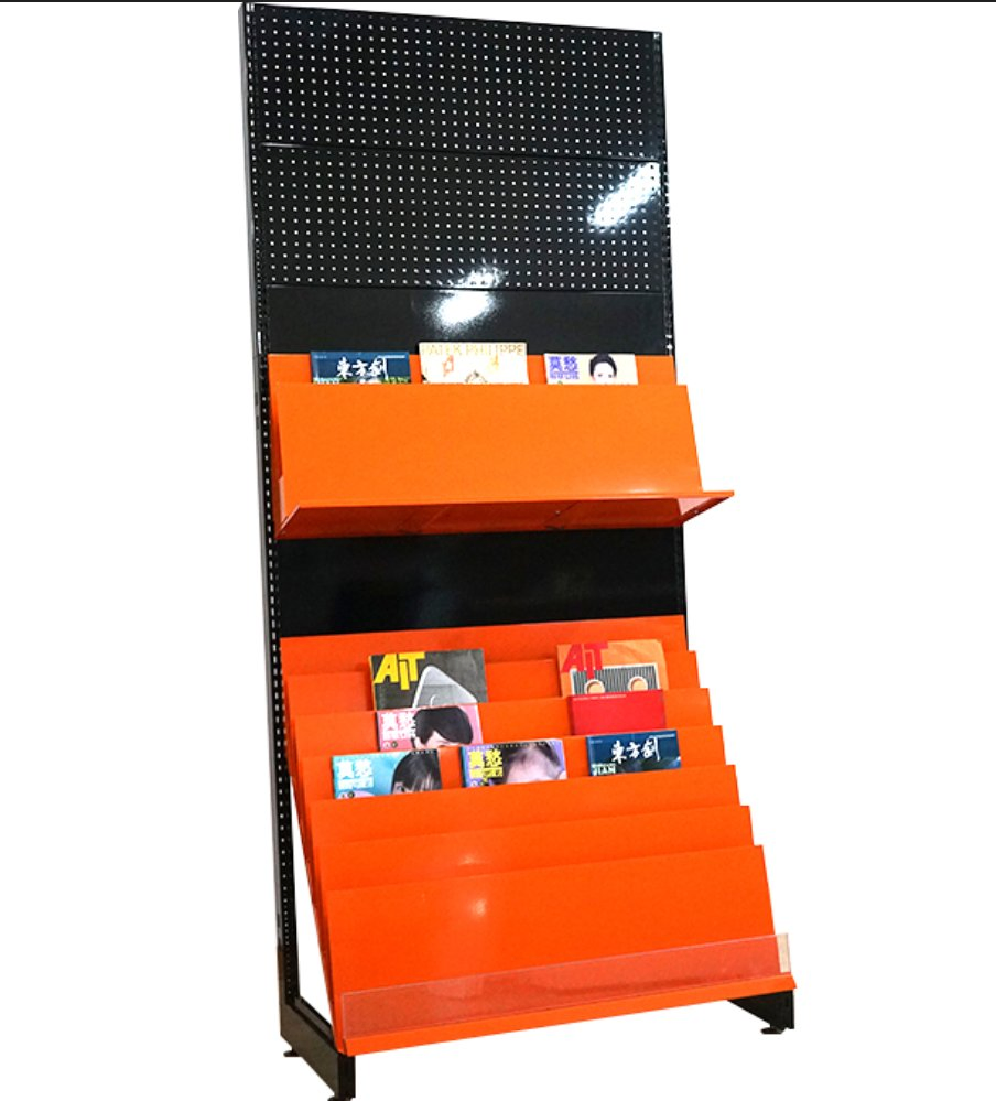 High Quality Supermarket Bookshop Metal Magazine CD Book Display Shelving