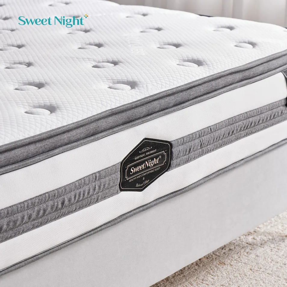 St877 Rollable Foam Bed Furniture with Spring Core King Size Compressed Mattress