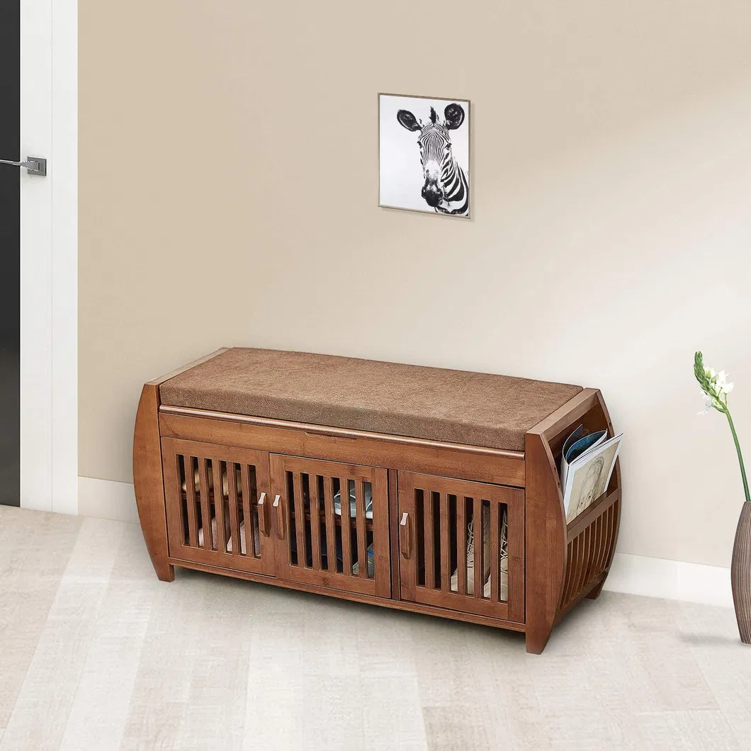 Bamboo Shoe Rack Display 2