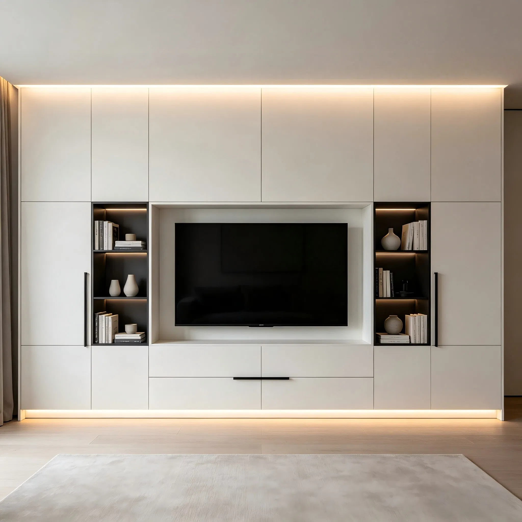 Modern Wholesale Anbangni / OEM Brand Available Wall Mounted Installation Media Console