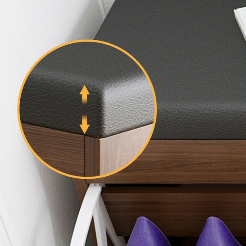 Home Living Room Entryway Furniture Pull out Rotating Shoe Storage Organizer Rack Cabinet Wooden Shoe Bench