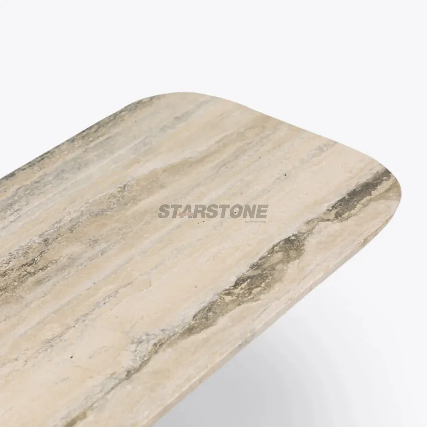Italy Arabescato White Marble Table Detail 4