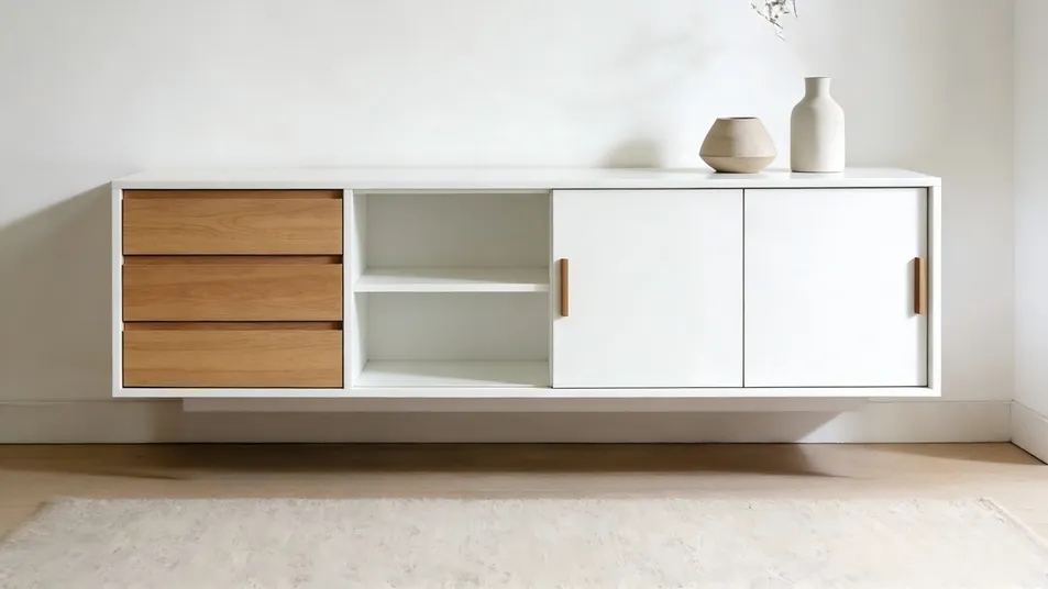 Modern Wholesale / OEM Brand Available Wall Mounted Installation Media Console