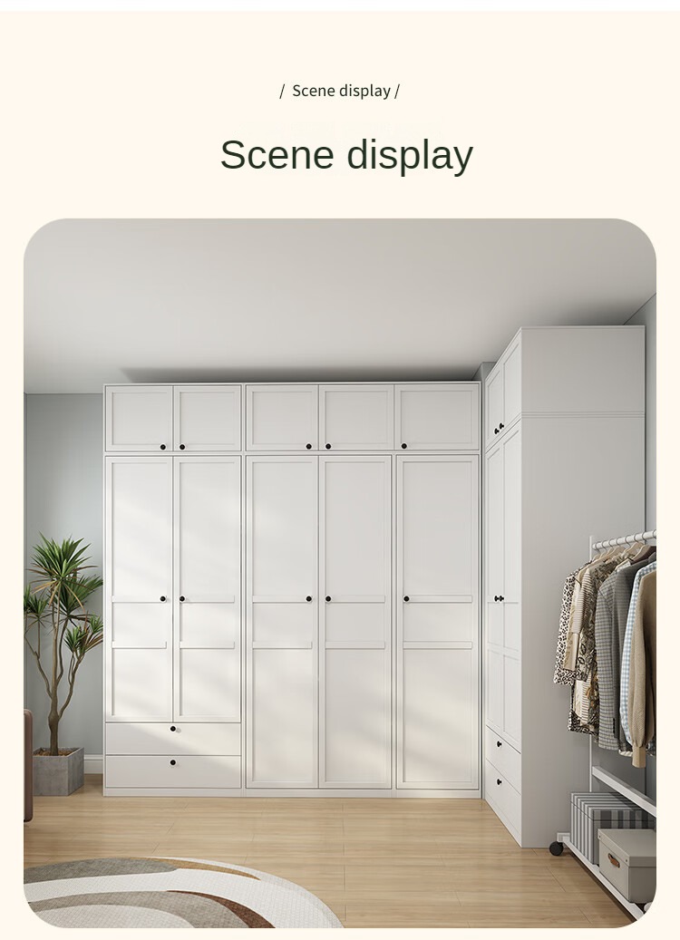 High Quality Bedroom Clothes Closet Home Furniture Wardrobe Cabinet Showcase