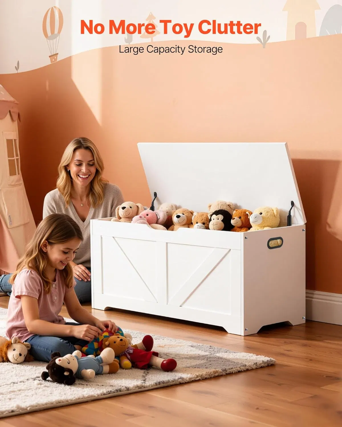Montessori Adjustable Kids Bookshelf for Easy Access and Display