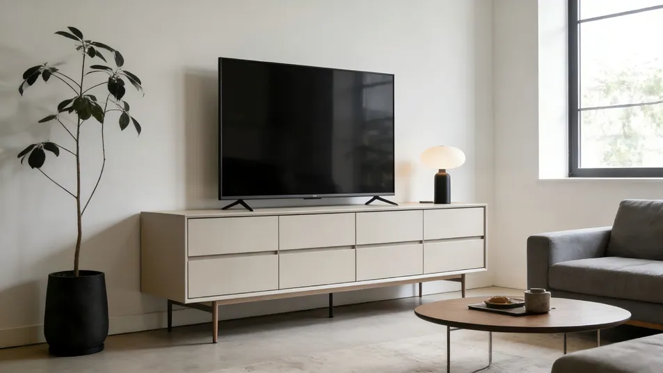 Floor-standing TV Cabinet Storage Area