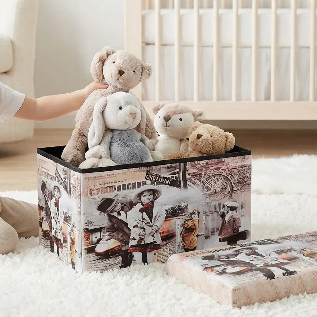 Multi-Functional Storage Ottoman Detail View 2