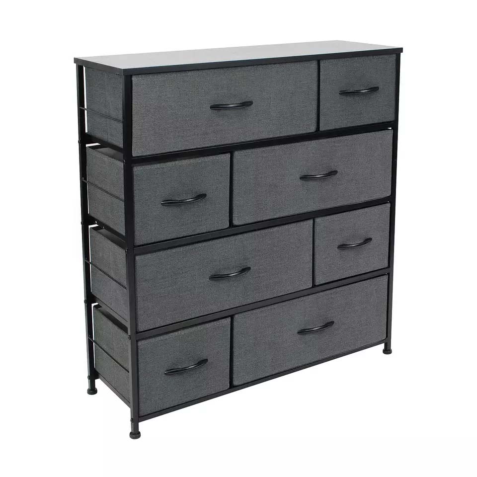 Home Storage Organizer Customized Modern Fabric Cloth Underwear Cabinet Dresser Storage Tower with 6 Drawers