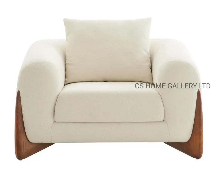Modern Luxury Italian Style Sectional L Shape Sofa Living Room Furniture Set Angle View