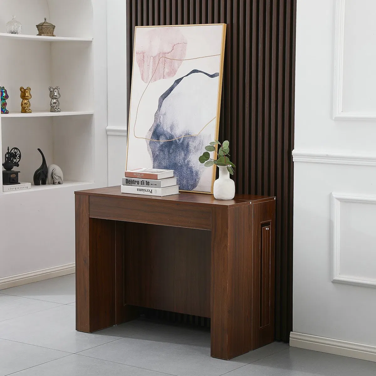 Modern Simple Design Wooden Table and Chair Set Nordic 10-12 Seat Restaurant Luxury Dining Table Office Conference Console Table