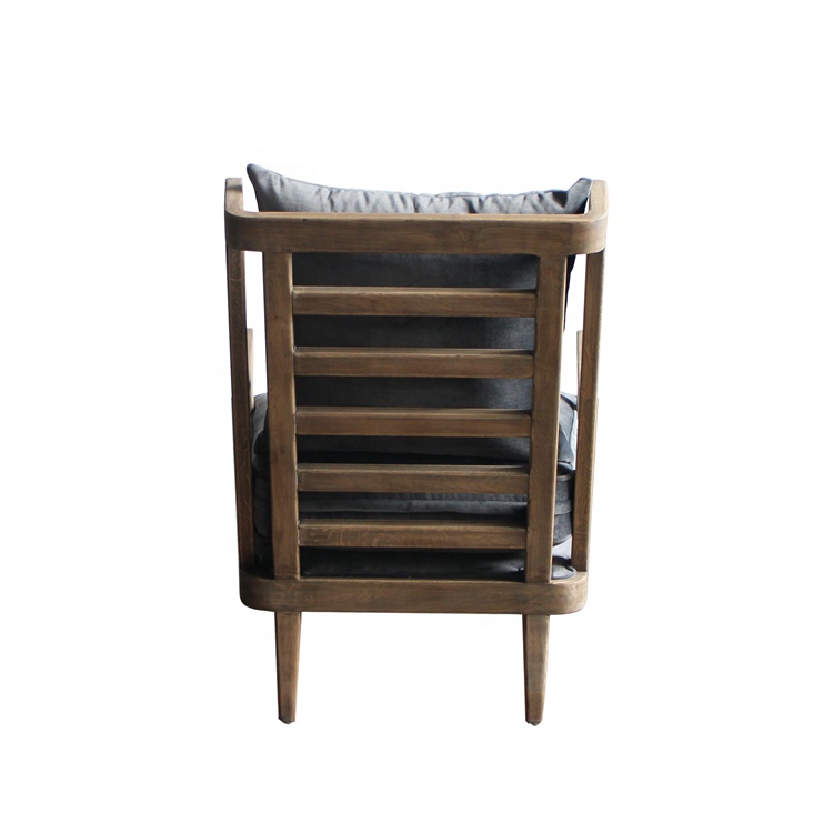 Shayne Luxury High-end Customize Furniture Wooden Pictures Wood Accent Chair Modern