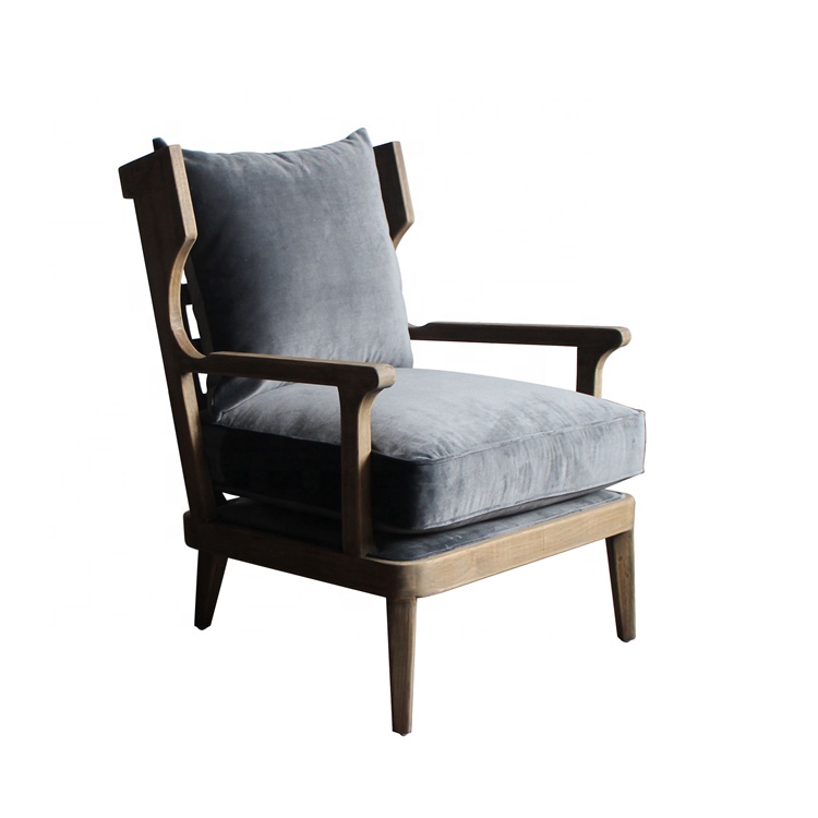 Shayne Luxury High-end Customize Furniture Wooden Pictures Wood Accent Chair Modern