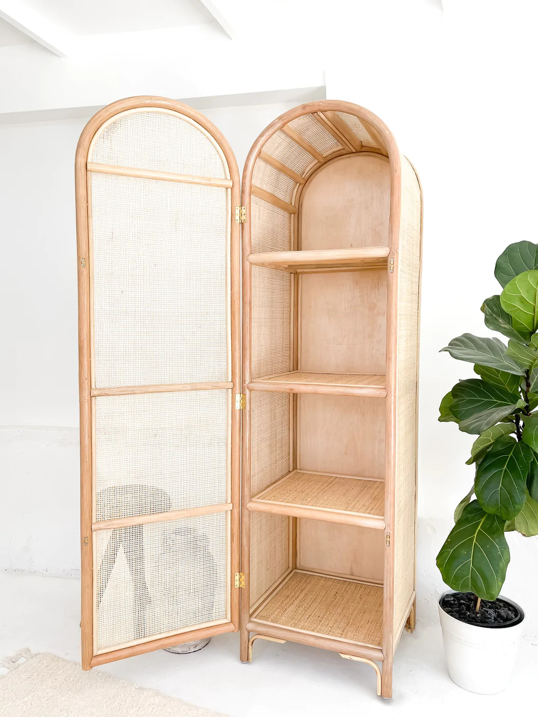 Rattan Cabinet Craftsmanship 2