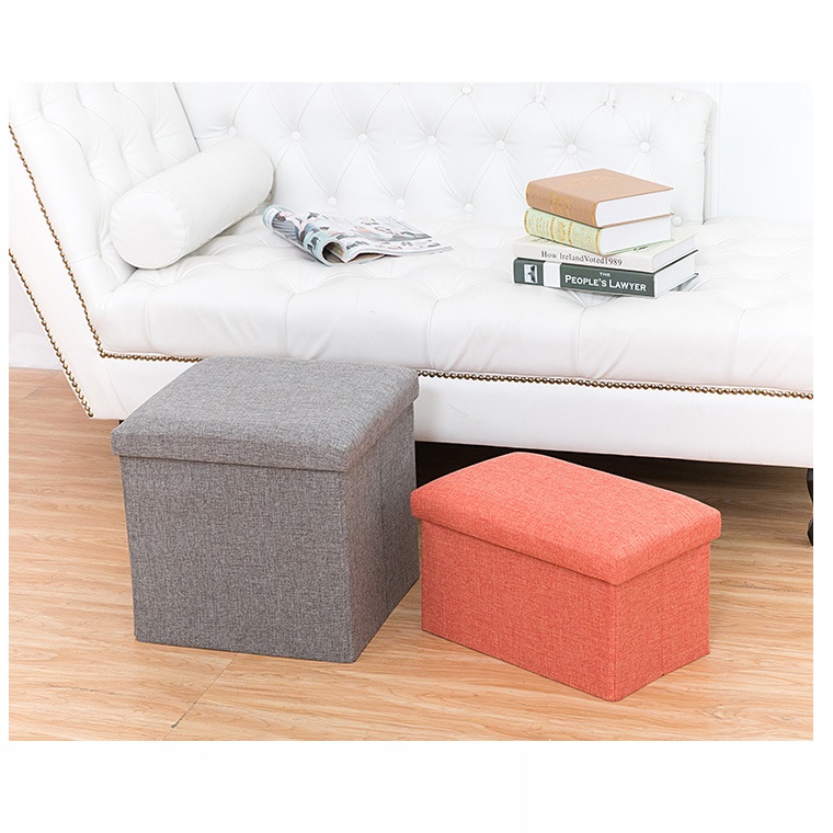Wholesale Larger Foldable Storage Ottoman Footstool Bench Folding More Size Storage Stool