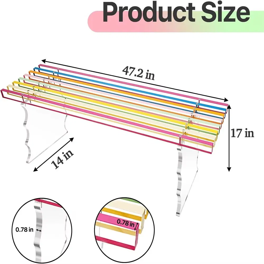 Stylish Acrylic Entryway Bench for Modern Home Decor