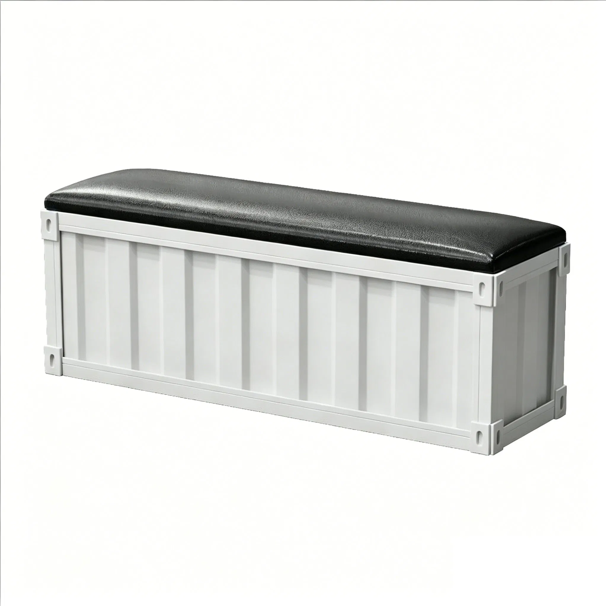 Industrial Style Home Entryway Shoe Bench with Soft Iron Seat and Storage for Hallway Sofa for Apartment or Hotel