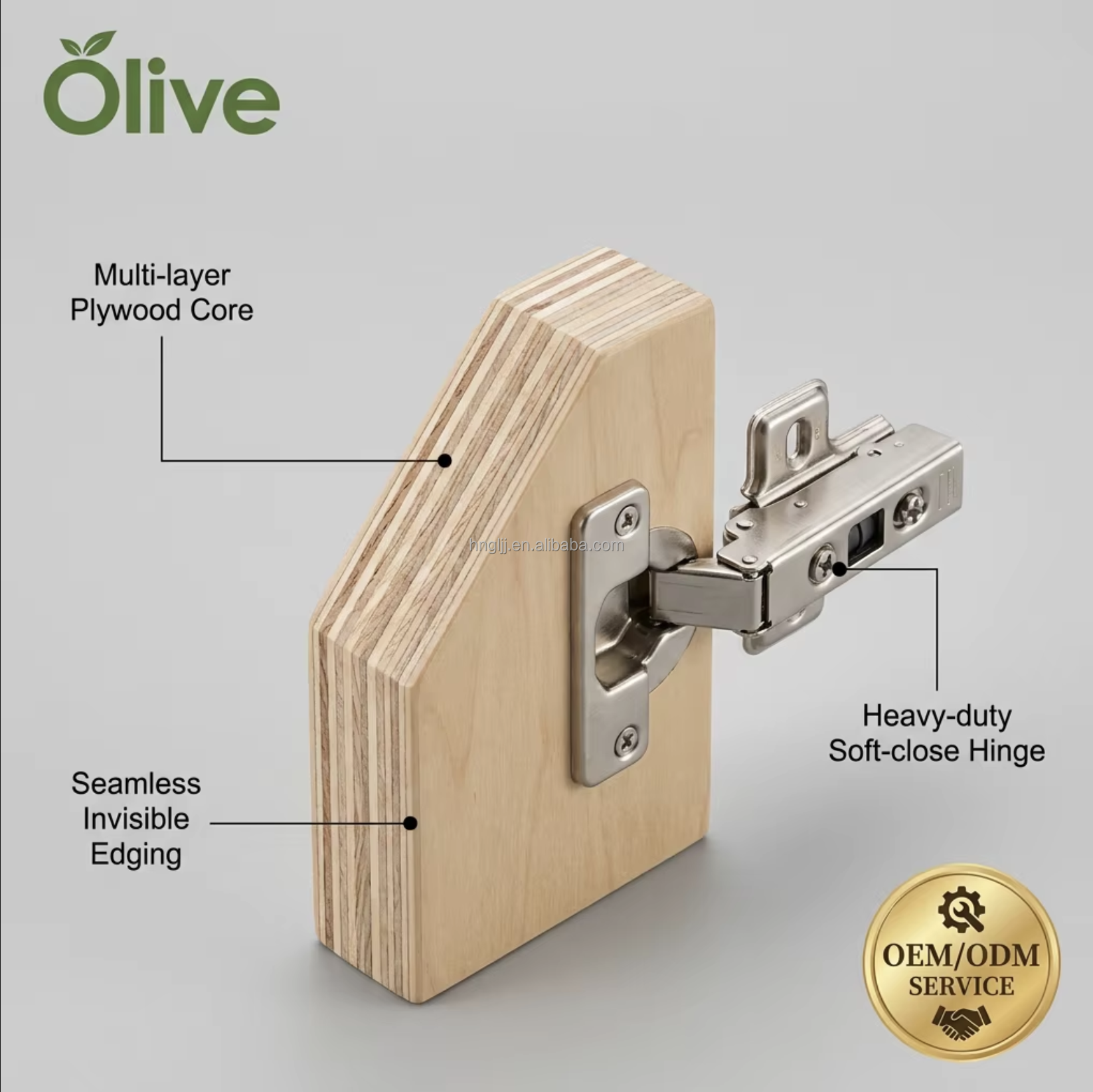 Olive Freestanding Wood Modern Wardrobe | Eco-Friendly Durable Large Capacity Bedroom Storage With 5-Year Warranty