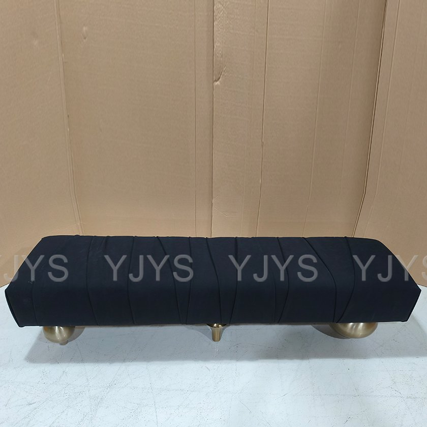 Minimalist Black Entryway Bench, High-End Furniture