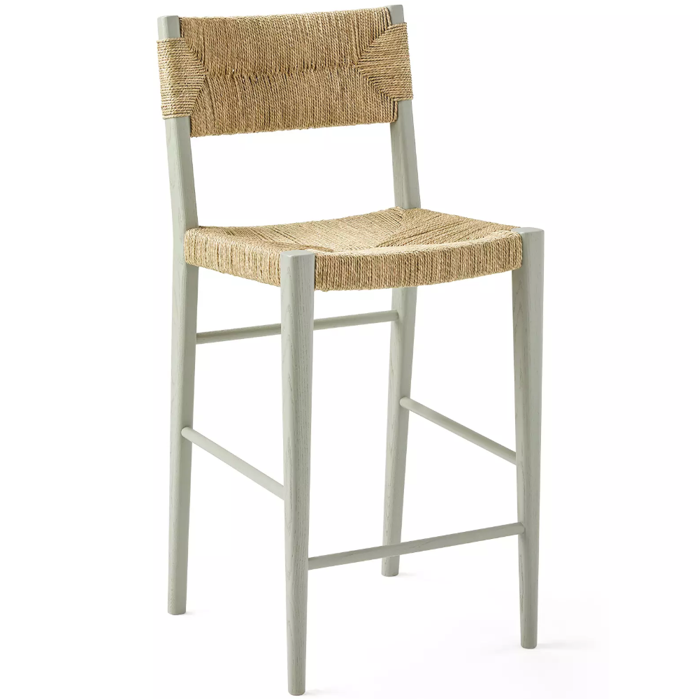 Modern American-style Solid Oak Handmade Bar Stool Dining Chair For Home Bar &amp; Restaurant Use