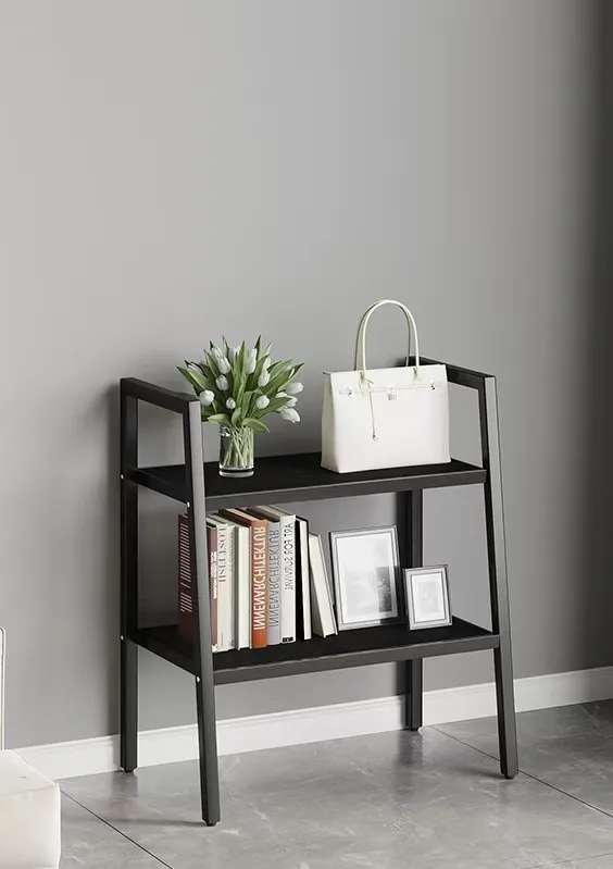 Children's Bookshelf with Ladder Display Shelf Kids Bookcase for Living Room Storage Easy